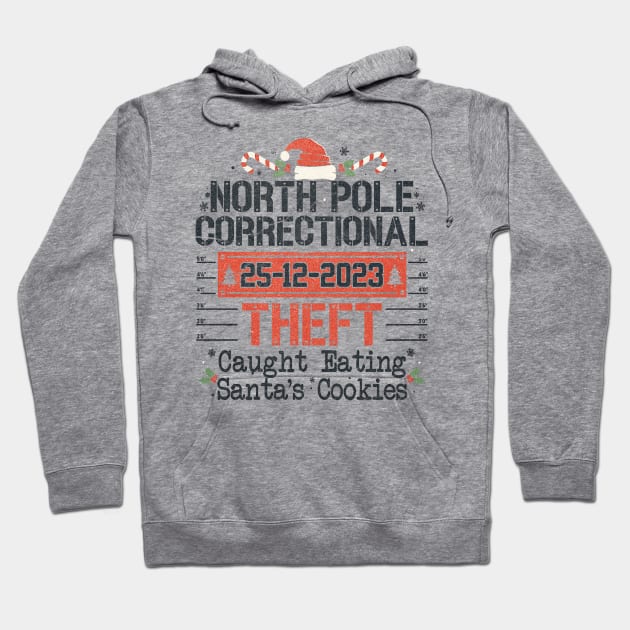 North Pole Correctional Theft Hoodie by Junalben Mamaril